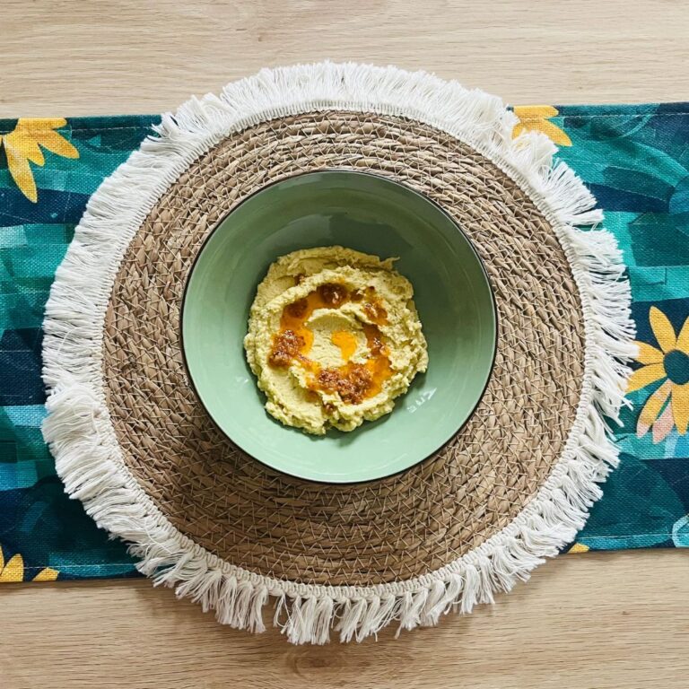 hummus and salsa macha - Mexi-terranean experiment