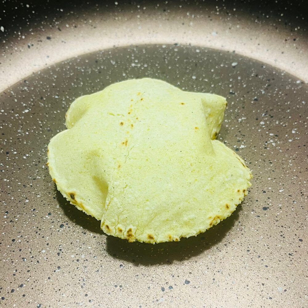 puffed tortilla - white corn