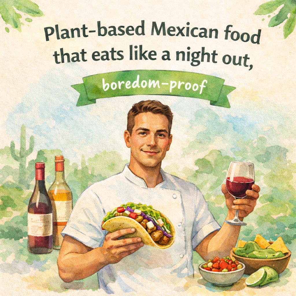 Plant-based Mexican food that eats like a night out, never boring!