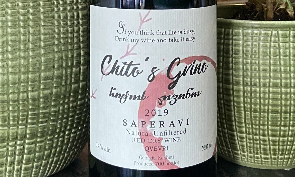 Chito's Gvino - Saperavi - award-winning