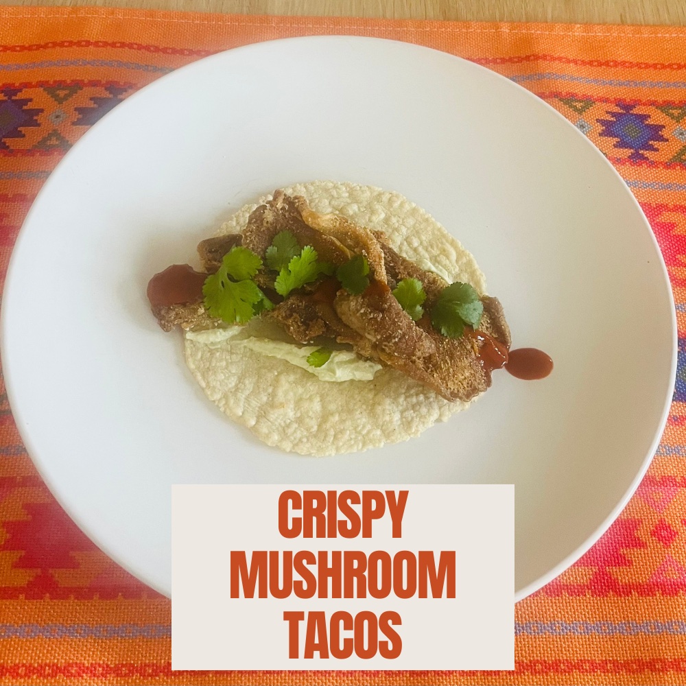crispy mushroom tacos