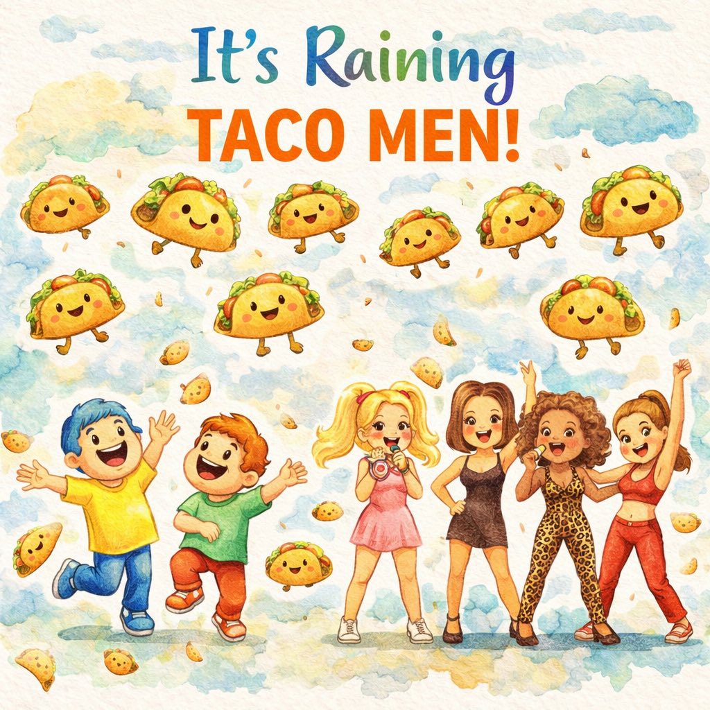 it's raining men or it's raining tacos?