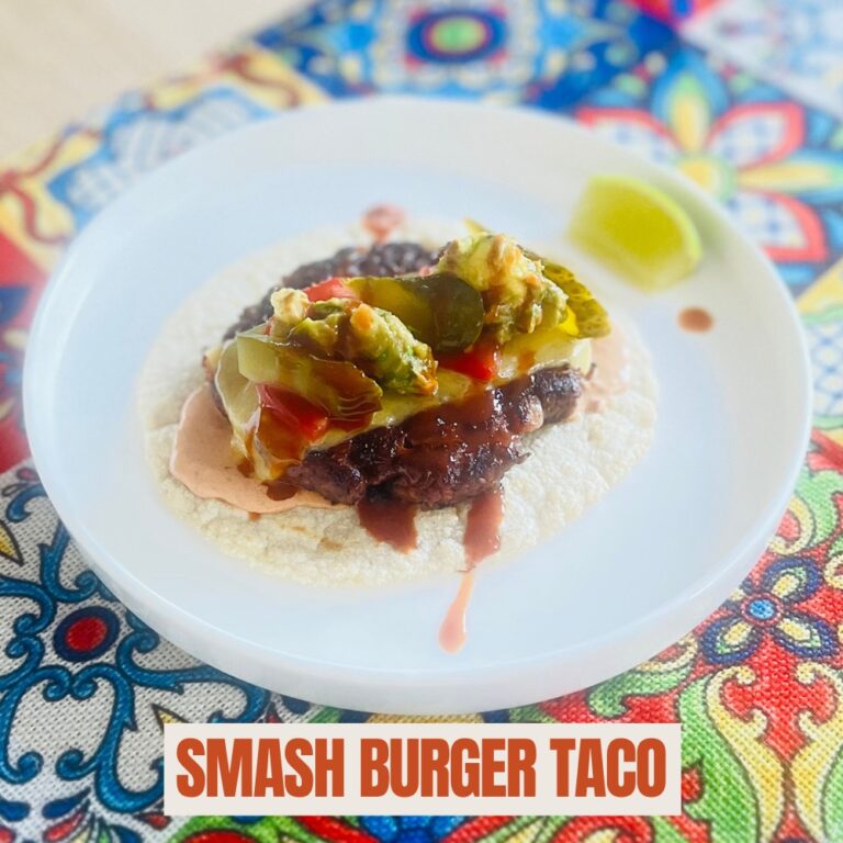 smash burger tacos: meat and vegan recipes