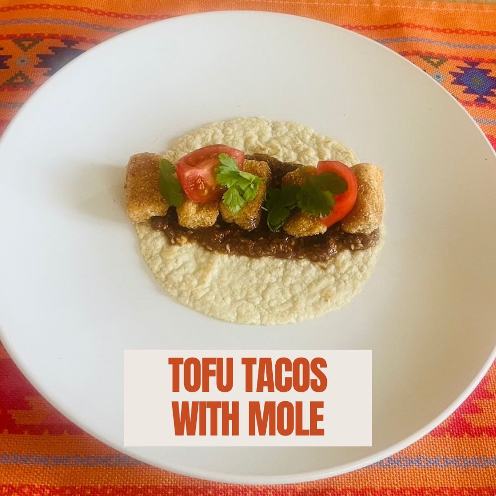 tofu tacos with chipotle mole