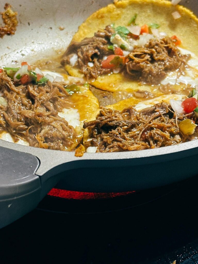 keep frying quesabirria tacos