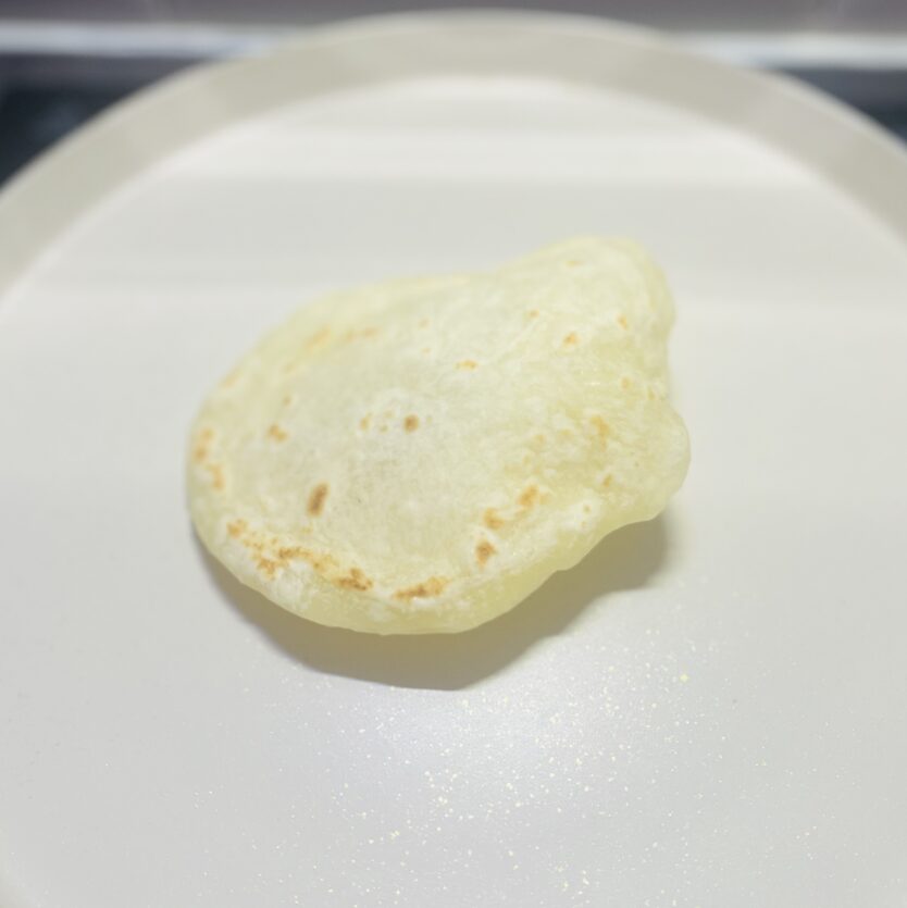puffed wheat tortilla