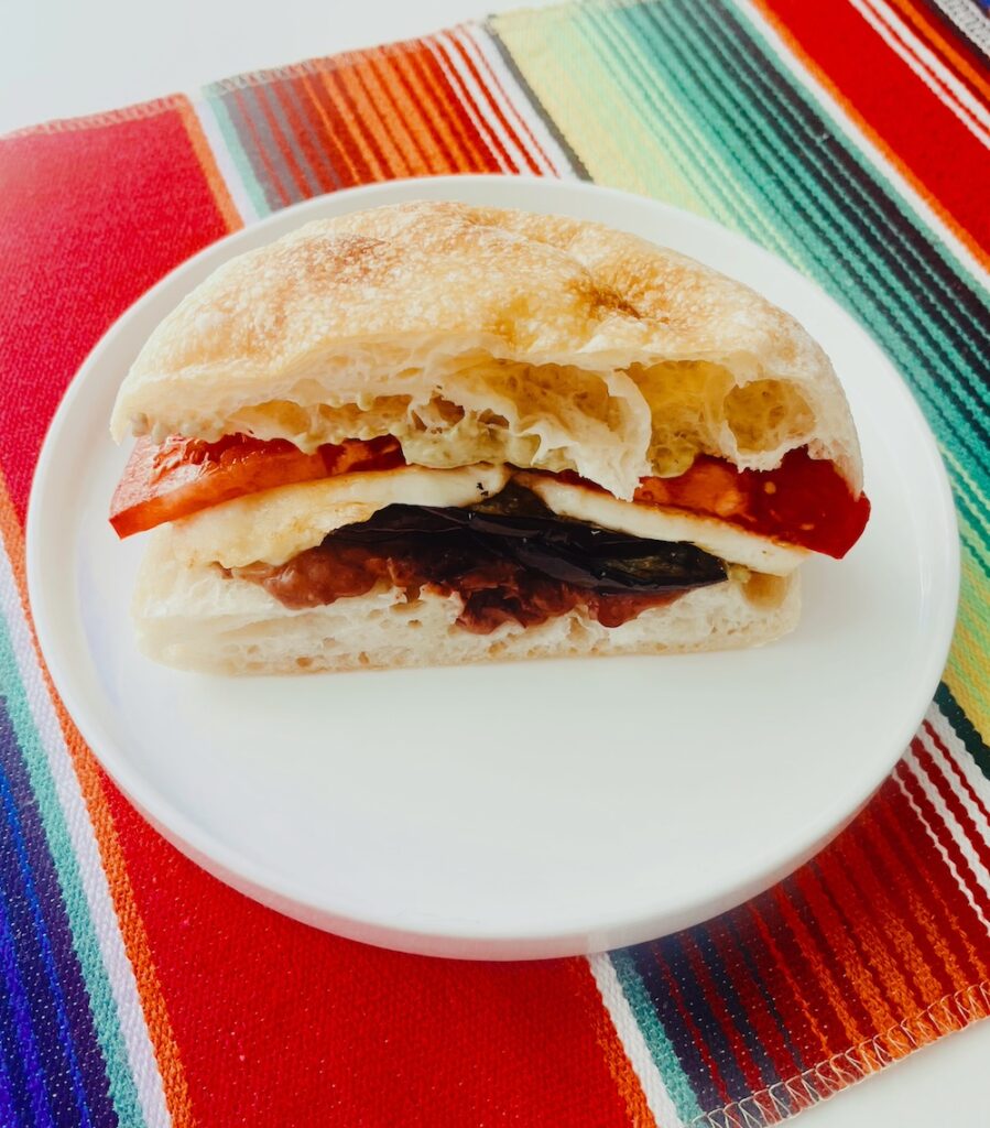 aubergine and halloumi torta