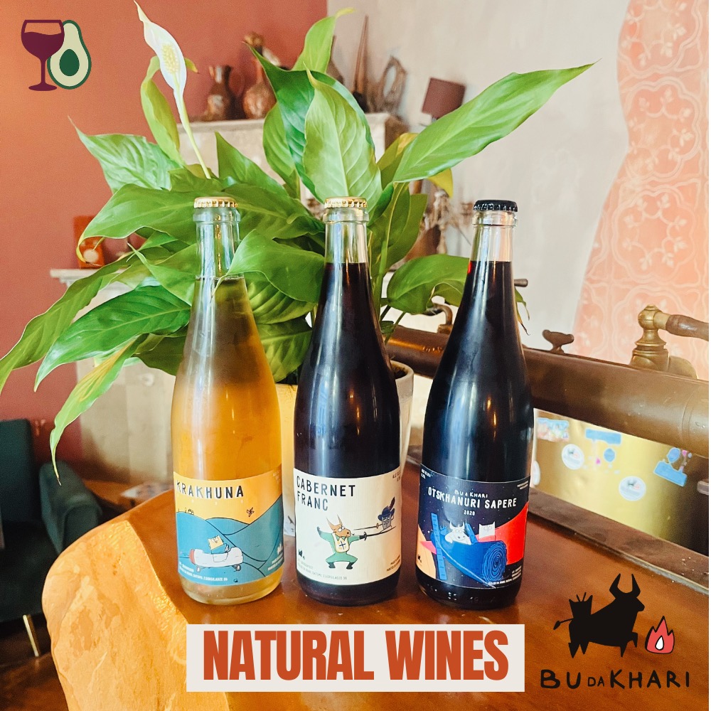 atural wines and Pet Nats at Bu da Khari wine bar in Batumi