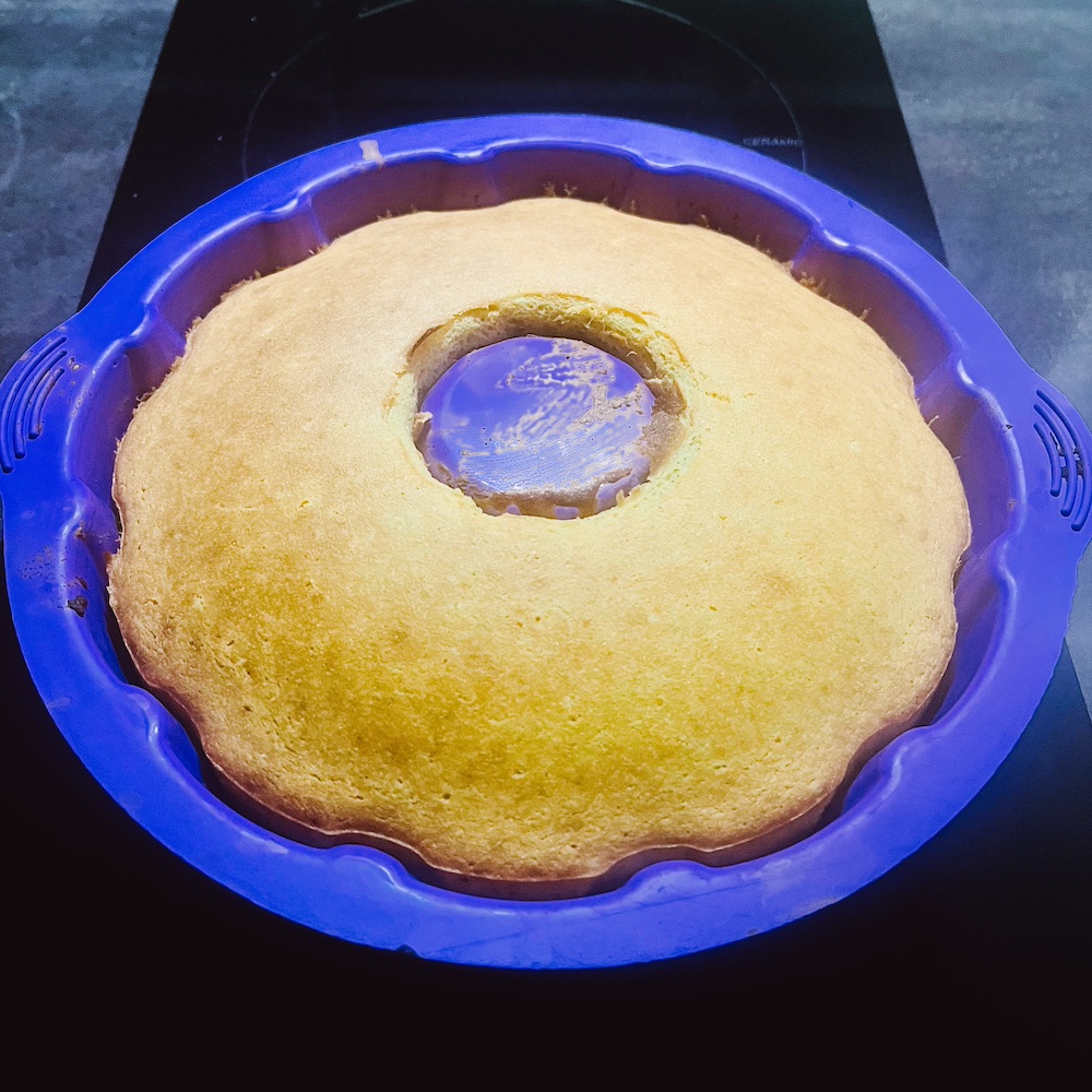 cornbread baked in a silicone mould