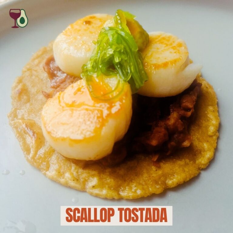 Scallop Tostada for a Premium Mexican Cuisine example