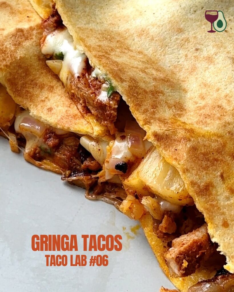 Juicy Gringa Tacos and my result of Taco Lab 06 - finding the best format